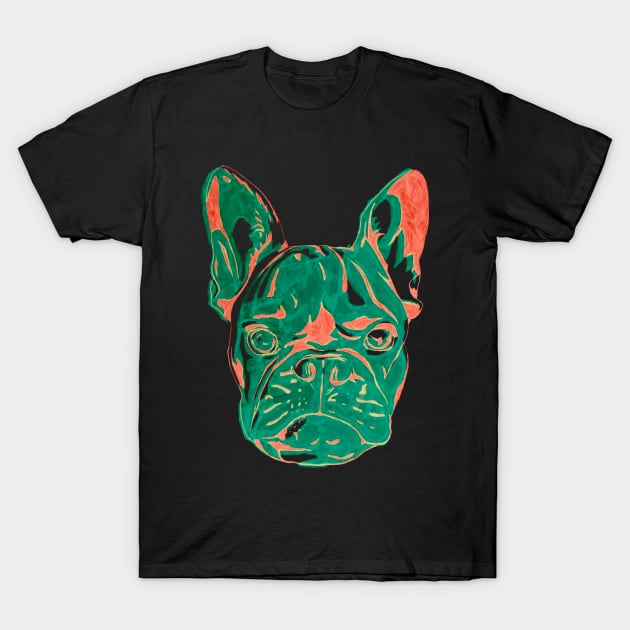 Frenchie Puppy T-Shirt by RaLiz